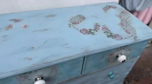 Kommode -Unikat -DIY- Blue- Holz