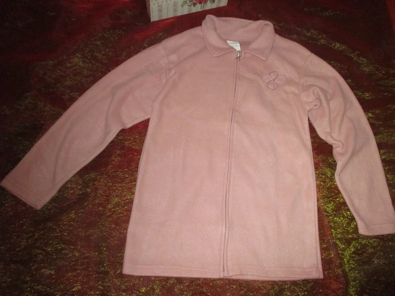 NEU Kuschelig Fleecé Wohlfühl Reißverschluss Zipper Jacke Cardigan Gr. 36- 38  S rosequarz rosé