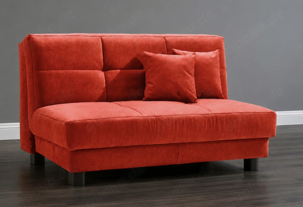 Schlafsofa Tilda rot 160 cm breit kaum genutzt