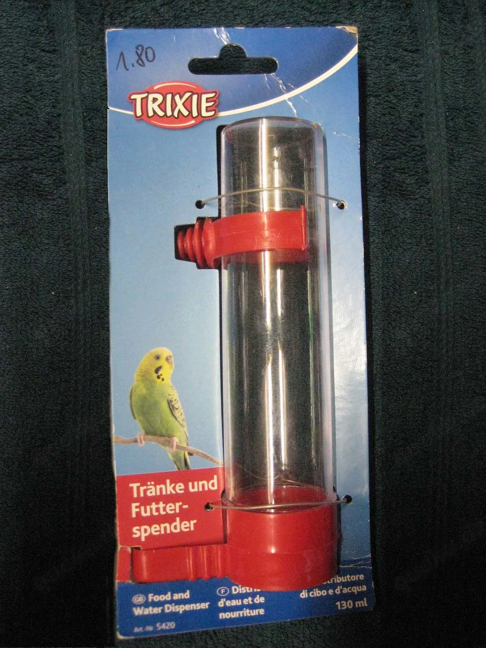SUCHE Trixie Vogel-Tränken & Futterspender, 130 ml 16 cm