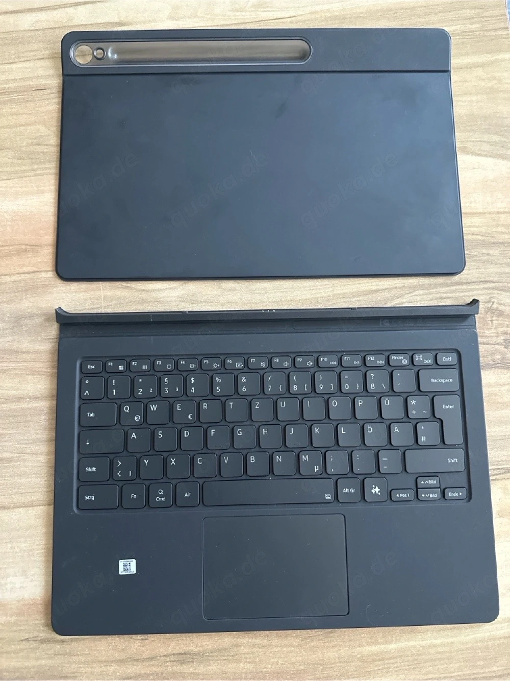 Original Samsung Book Cover Keyboard+Hüll (große Version) + S Pen