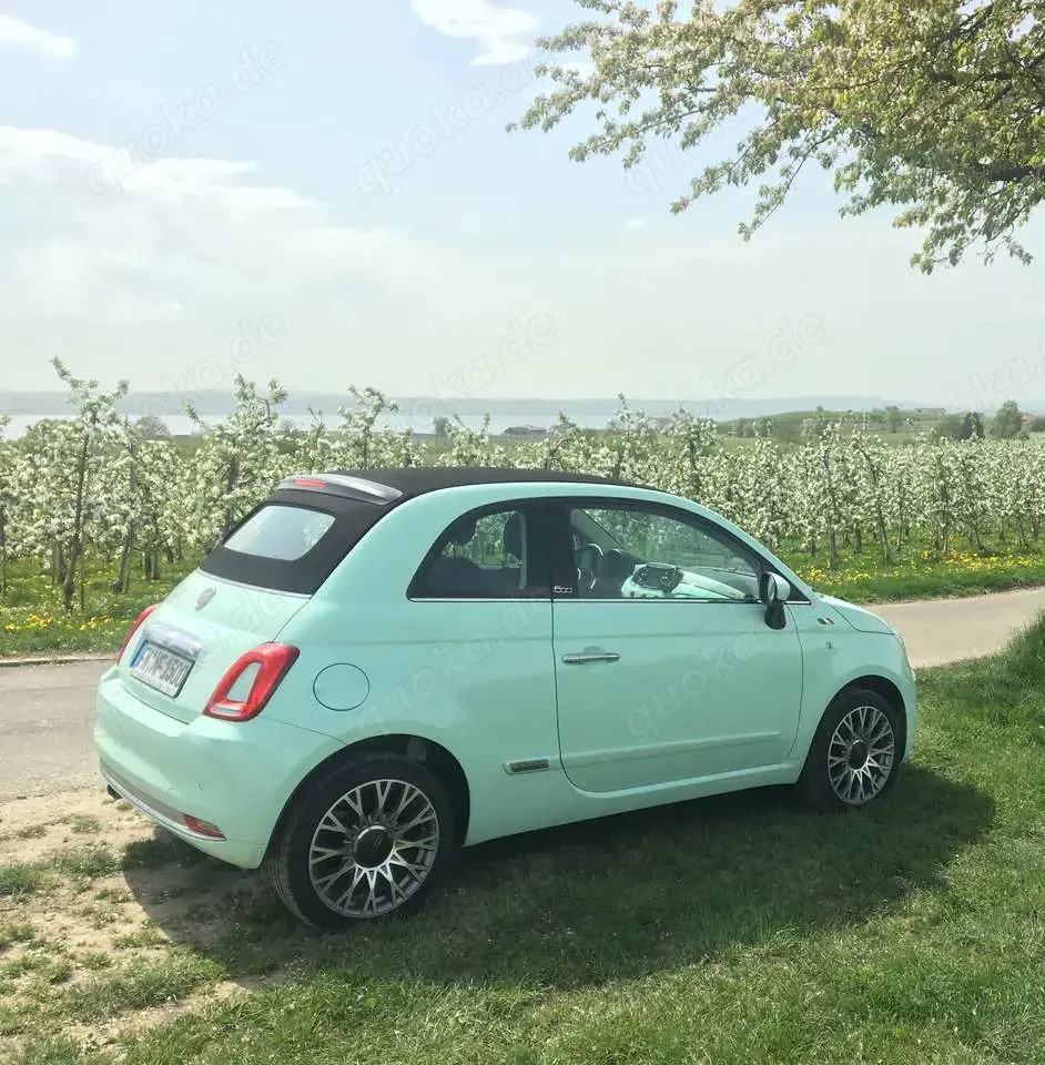Fiat 500C 500C 1.2 8V Lounge/Cabrio/Service+TÜV neu/mintgrün