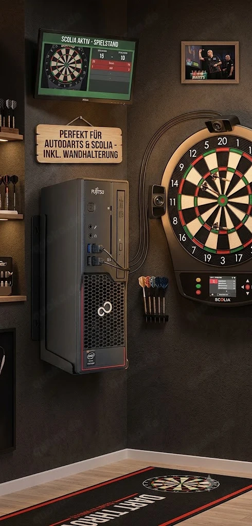 Fujitsu Mini-PC (16GB RAM, SSD) | Ideal für Autodarts & Server