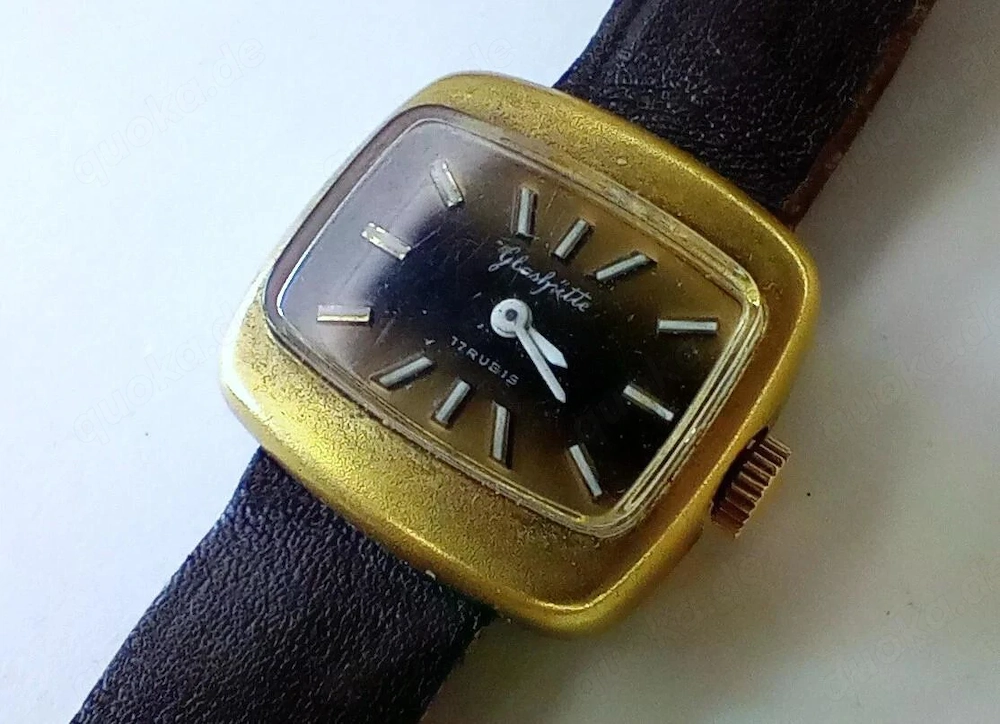 Vintage Damenuhr Glashütte GUB   17 Rubis | Handaufzug | aus GDR