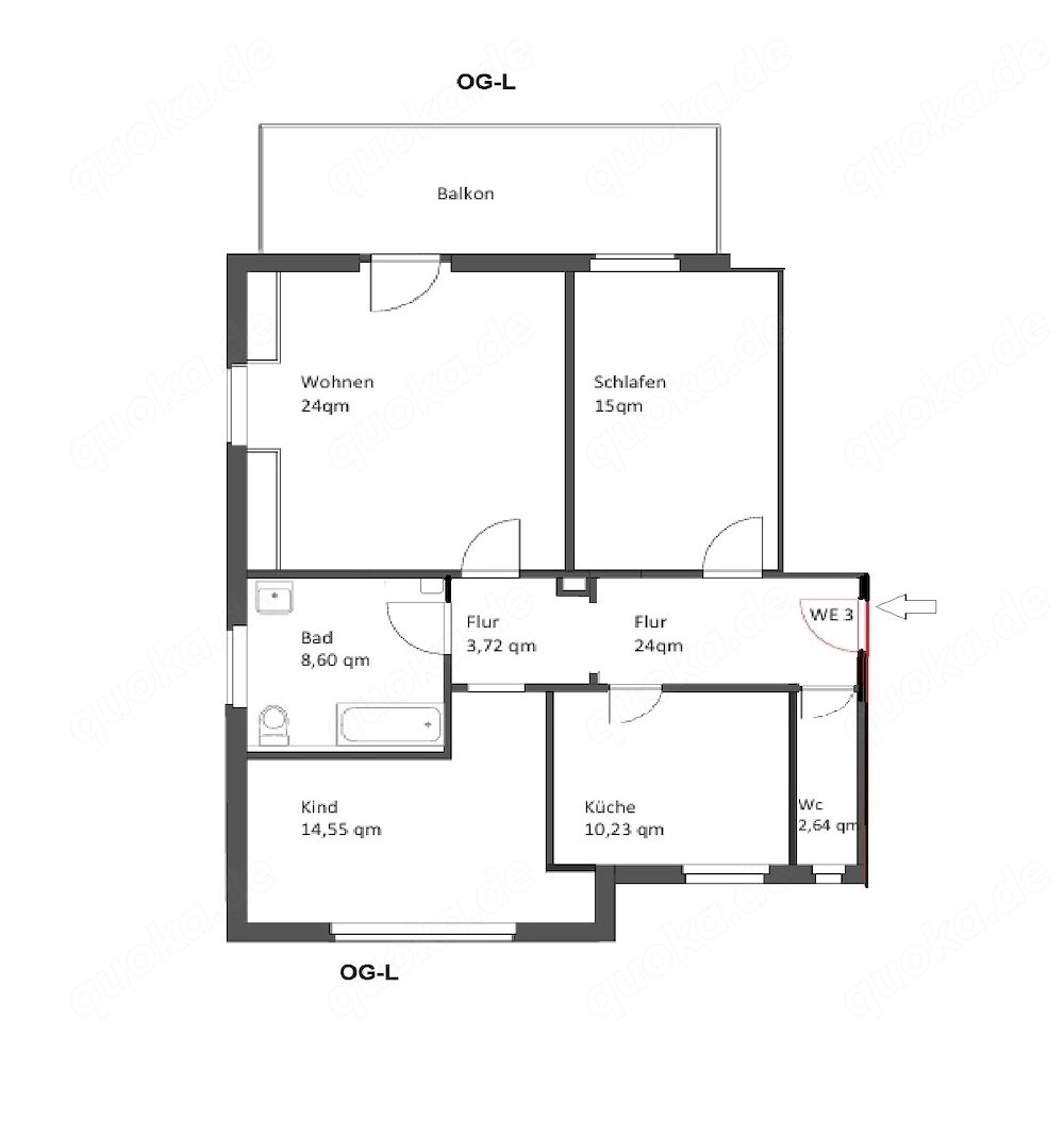 3-Zimmer-Wohnung in Uhingen