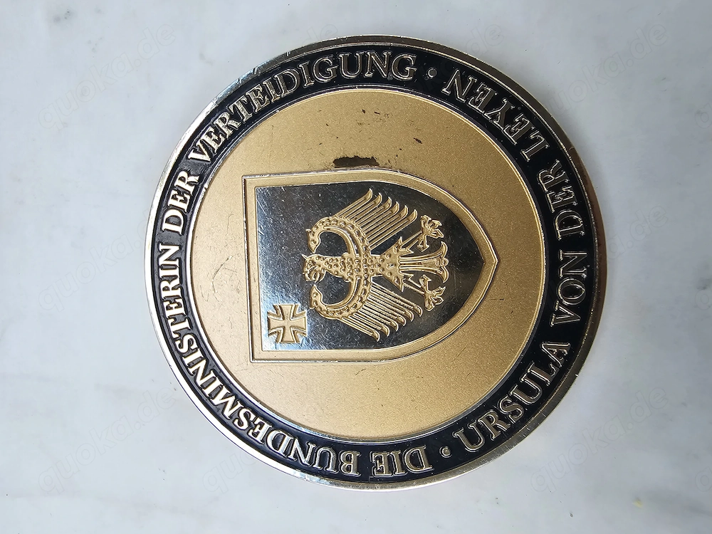 Coin der ehemaligen Verteidigungsministerin Ursula von der Leye