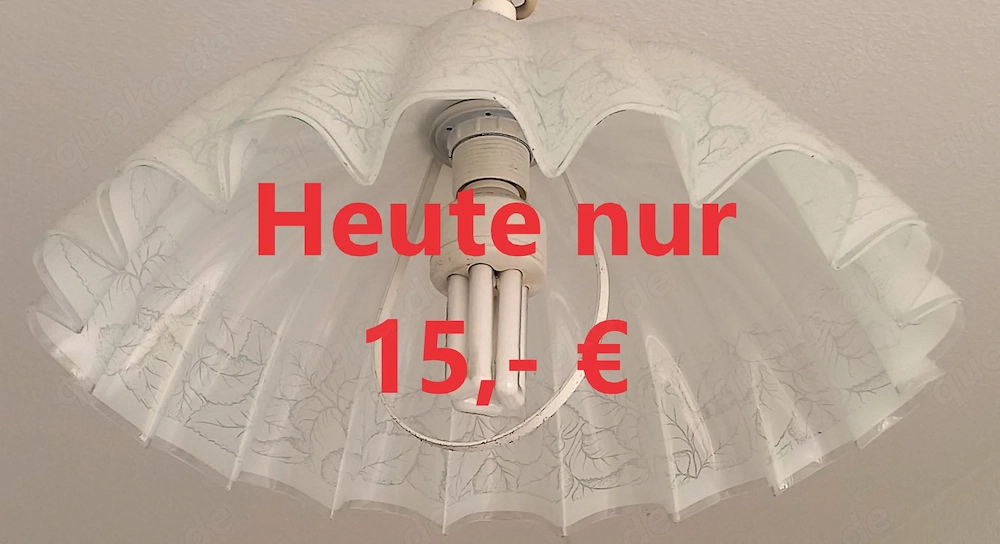 Deckenlampe mit praktischer Höhenverstellung