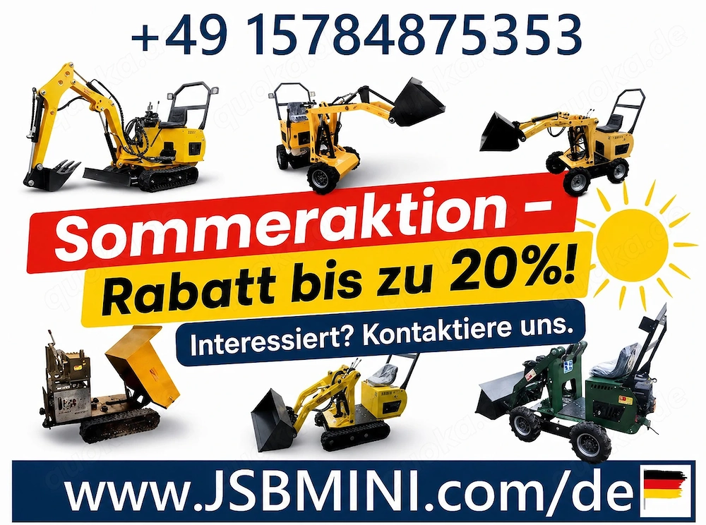 Landwirtschaftliche und Baumaschinen + Bagger, Radlader, Dumper