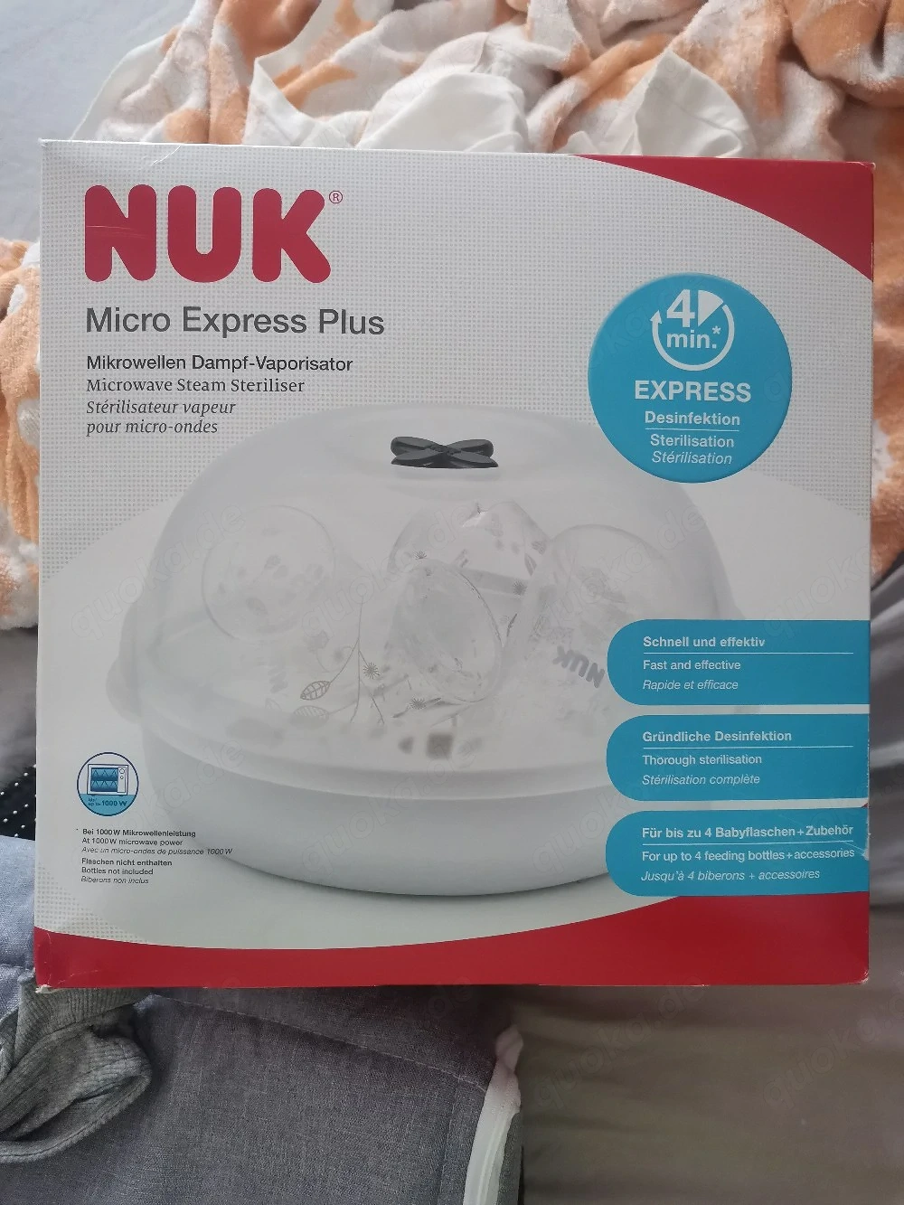 NUK Mikrowelle Dampf Sterilisator 