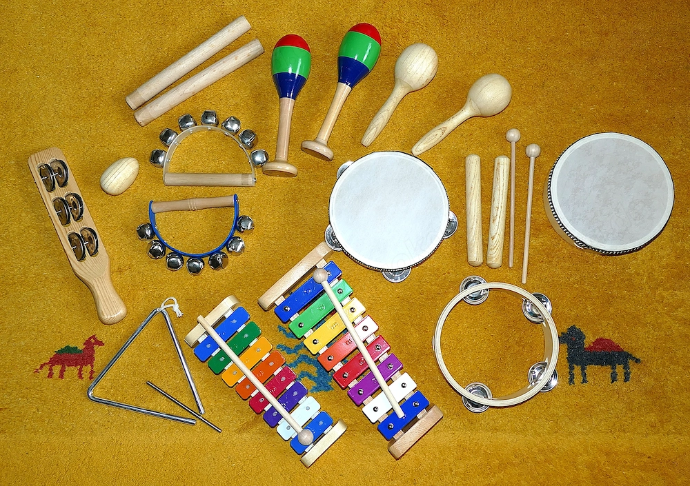 umfangreiches Kinder - Percussionset, vieeeeelteilig