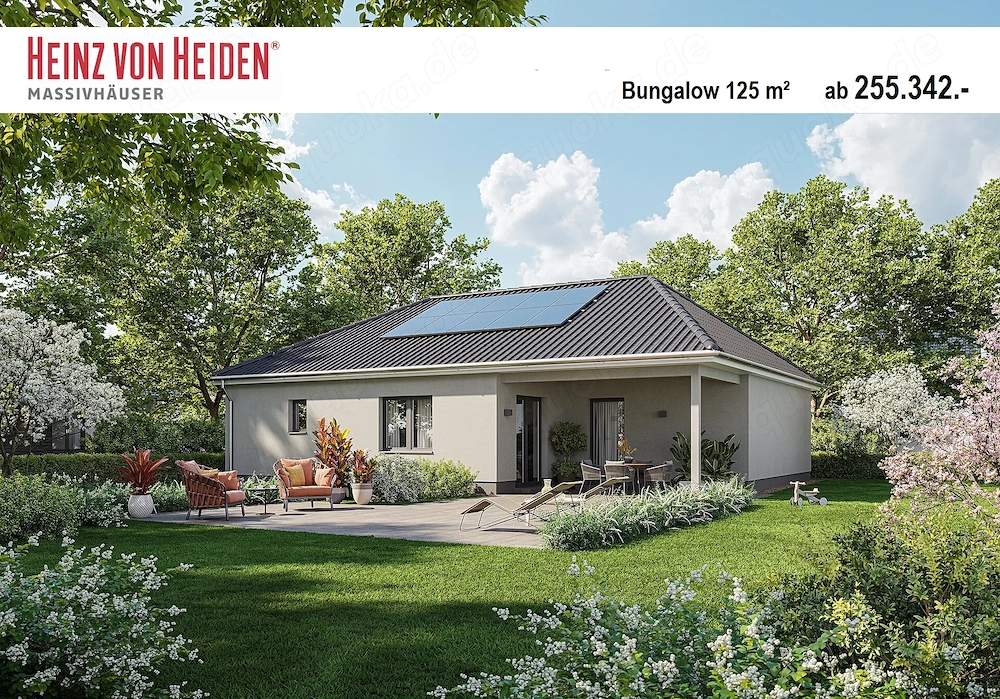 Traumhausaktion 125m  Bungalow Heinz von Heiden B960 Massivhaus