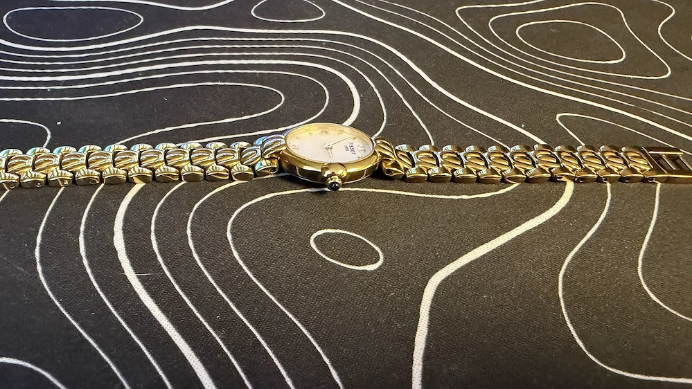 Elegante Tissot Damenarmbanduhr   Vergoldet   Swiss Made