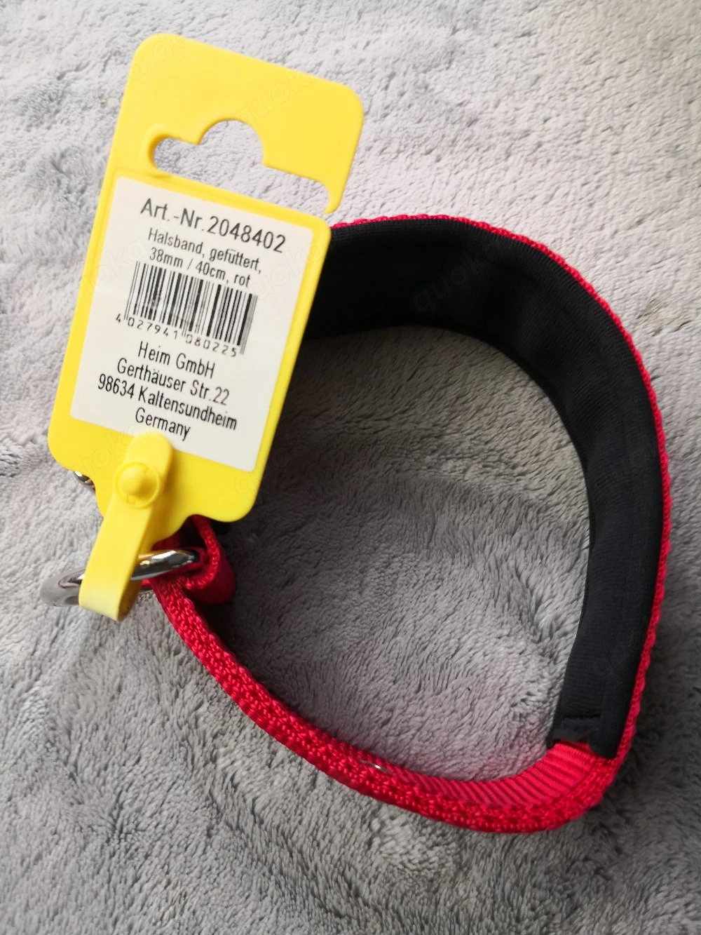 Neues Halsband gefüttert 