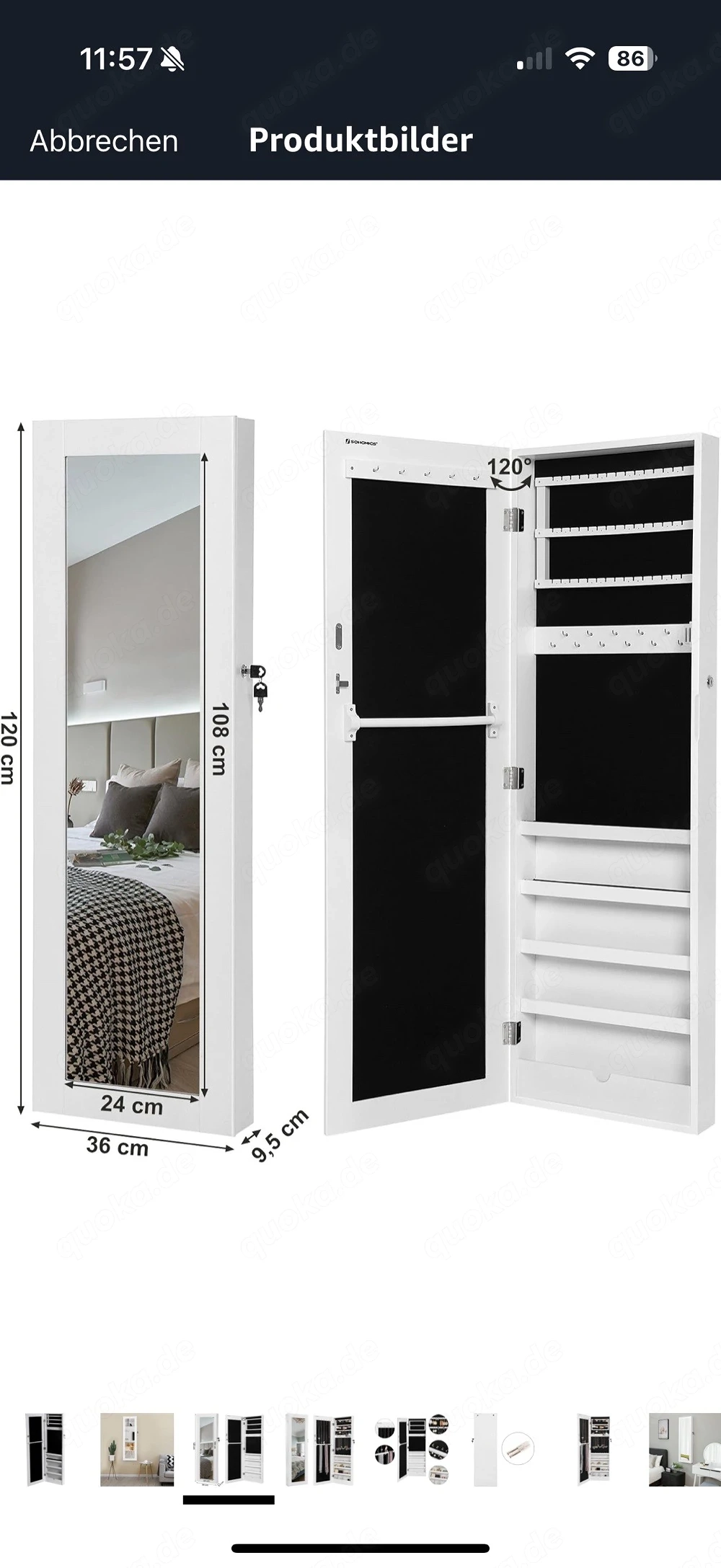 Schmuck Spiegelschrank 