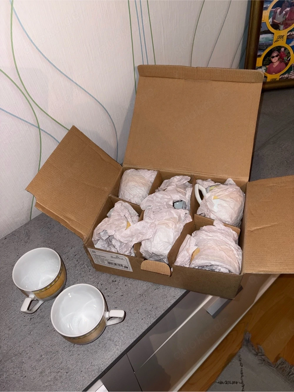 7 Kahla Kaffeetassen   Made in Germany   sehr guter Zustand