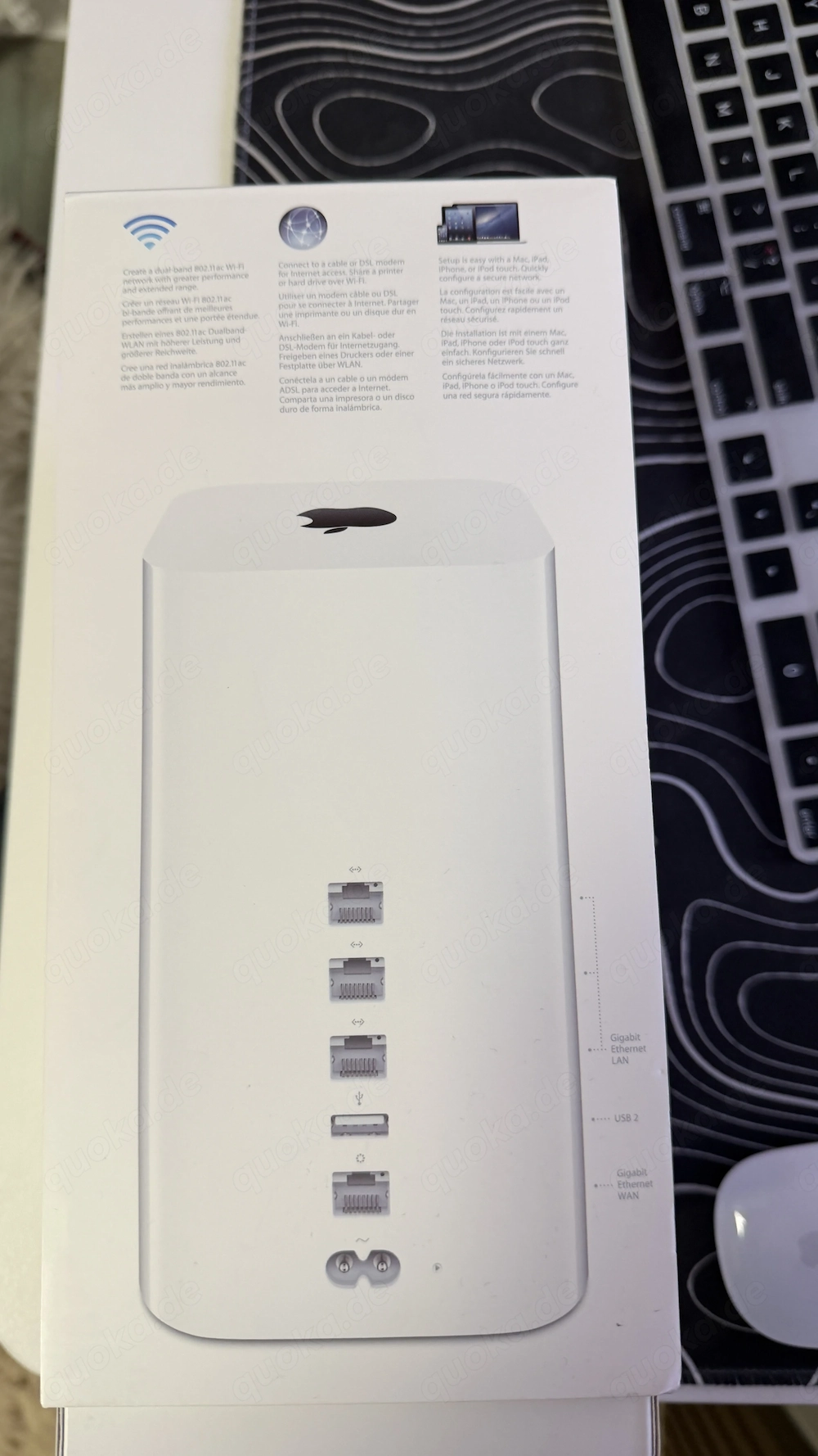 Apple AirPort Extreme A1521 (6. Generation)   WLAN Router, Dual-Band AC, Gigabit   neuwertig