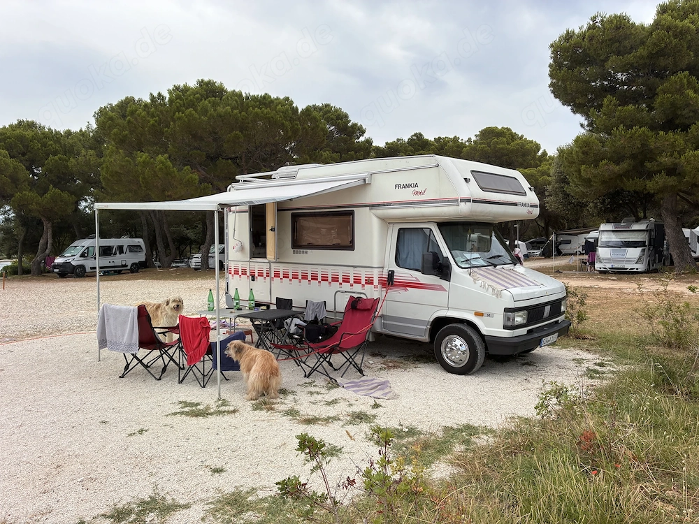 Frankia Wohnmobil auf Fiat Ducato Alkoven   viele Extras, knapp 154.000 km, 82 PS