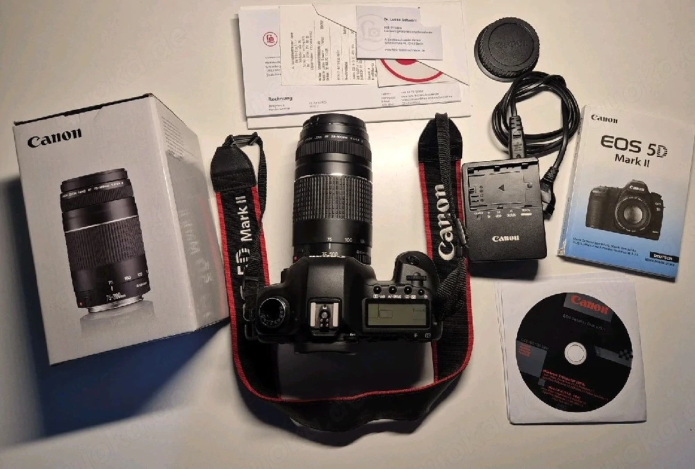 Canon EOS 5D Mark II + EF 75-300mm Objektiv NUR 8.202 Auslösungen 
