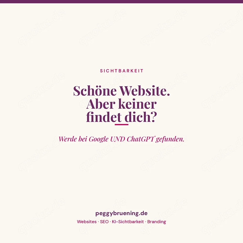 Website erstellen & bei Google und ChatGPT gefunden werden