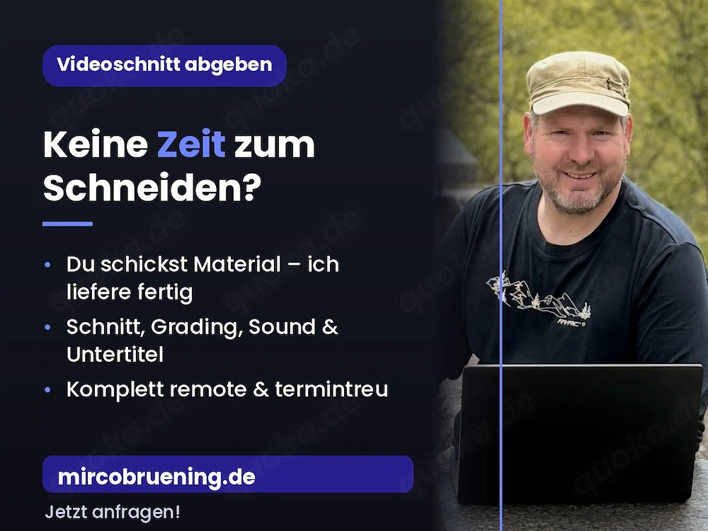 Videoschnitt abgeben: dein Rohmaterial wird zum fertigen Video