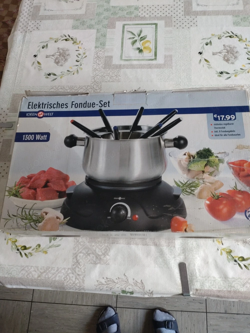 Elektrisches Fondue-Set von Ideenwelt (1300 Watt)   Komplett mit Gabeln