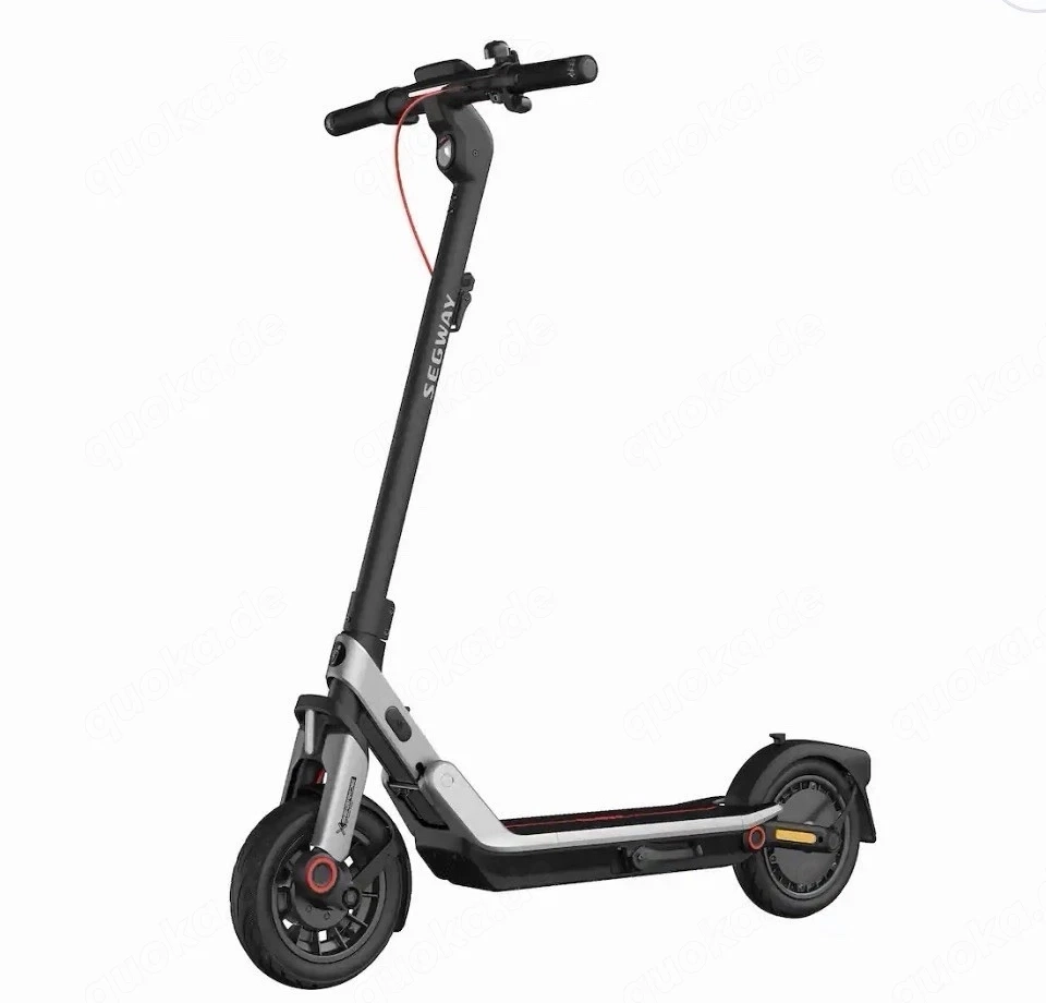 Segway Ninebot E3 Pro 800W Klapp-Scooter mit Doppelfederung (Grau Rot)