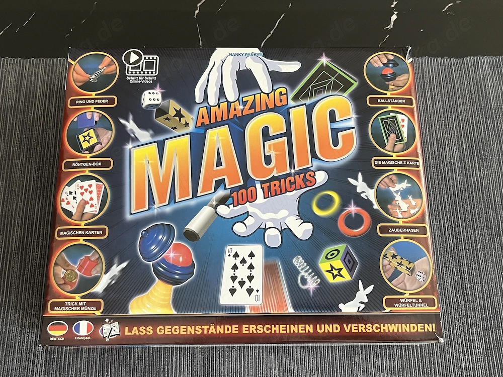 Amazing magic 100 Tricks Zauberkasten ab 6 Jahre mit Anleitung
