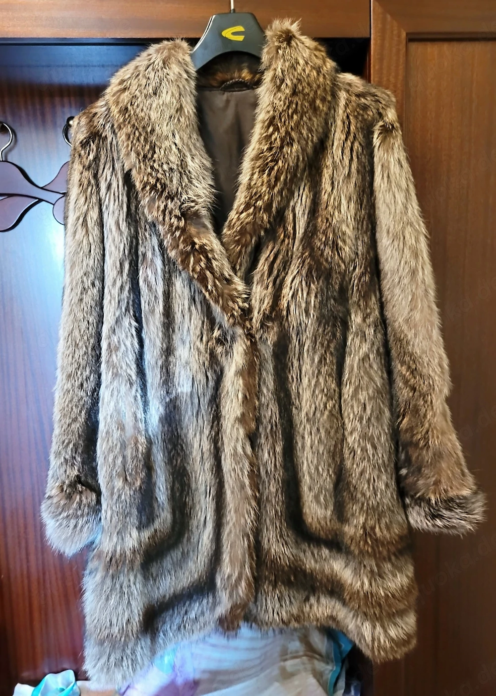 Waschbär Pelzmantel Mantel Gr 44 - Wie Neu !