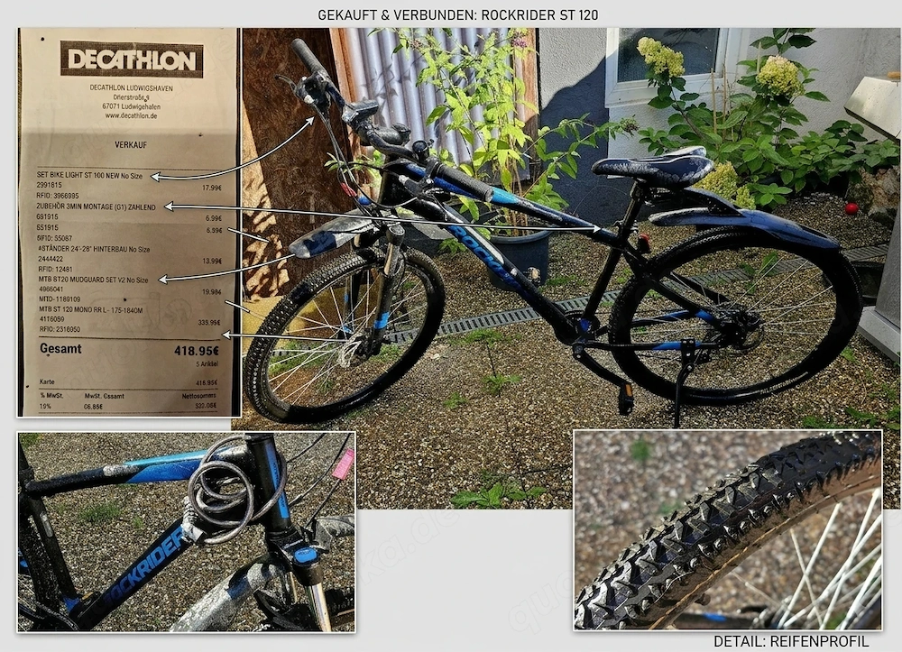 Jungen Fahrrad zu verkaufen (Rockrider ST 120 Mono) (geeignet für eine Körpergröße von 175 184 cm)