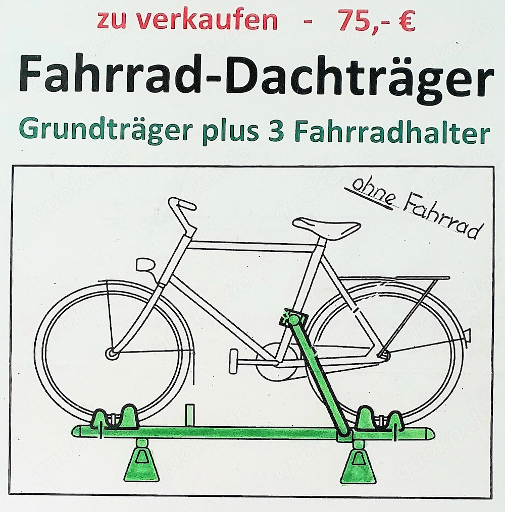 Auto-Dachträger mit 3-Fahrrad-Halter