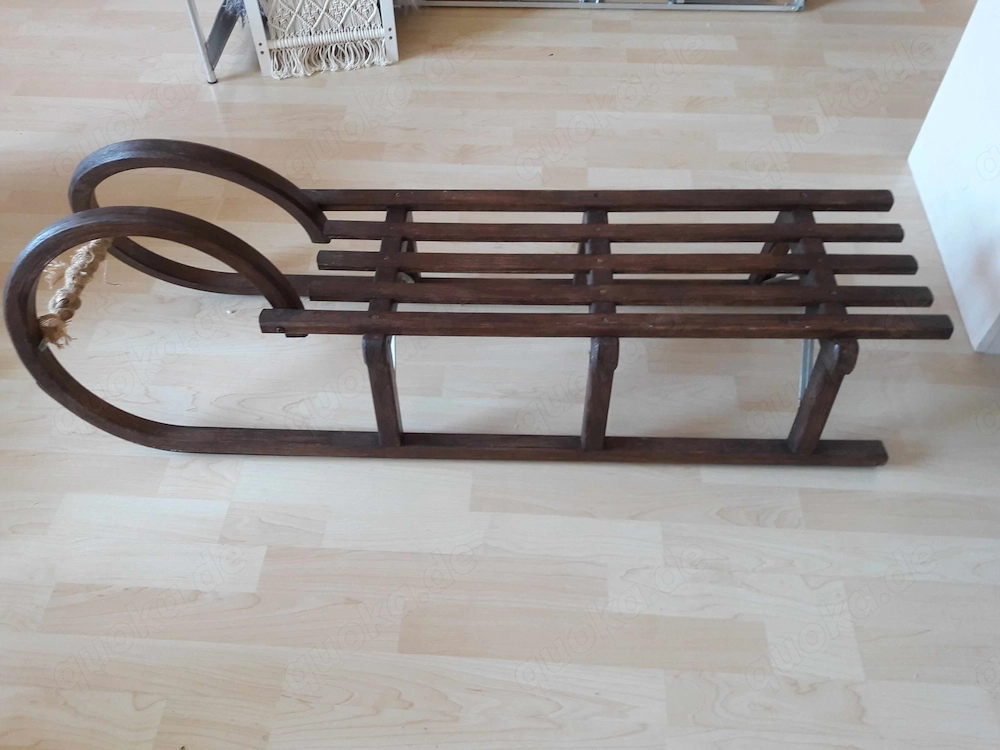 Alter Schlitten Holzschlitten Vintage-Holzschlitten