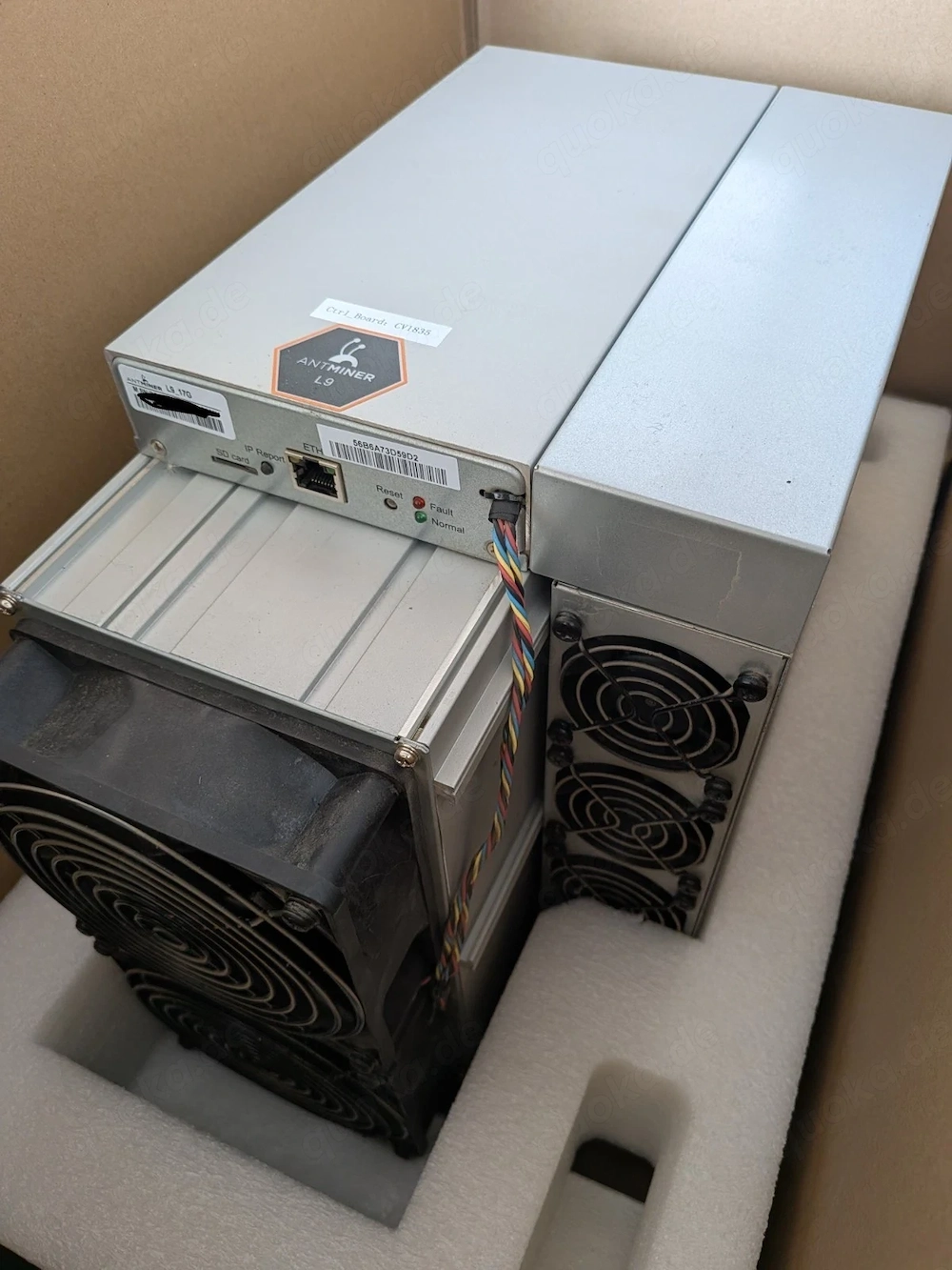 Gebraucht Bitmain Antminer L9 17 GH s 3570 W   LTC Doge, Eingang 220 277 V