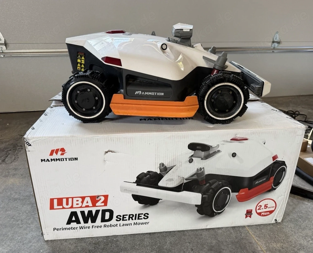 MAMMOTION LUBA 2 AWD 10000HX Mähroboter für ca. 10.000 m  (2,5 Acres) mit RTK und High-Cut-Funktion