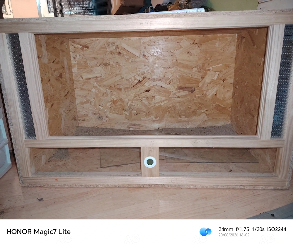 Holzterrarium 100x60x60