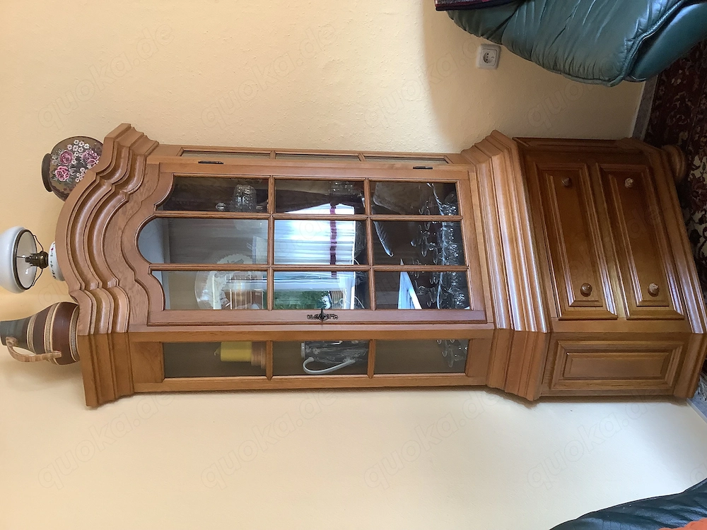 Eckschrank, Eiche rustikal
