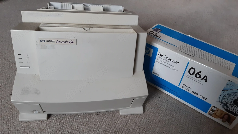 Laserdrucker HP 6L + Kartusche neu originalverpackt 