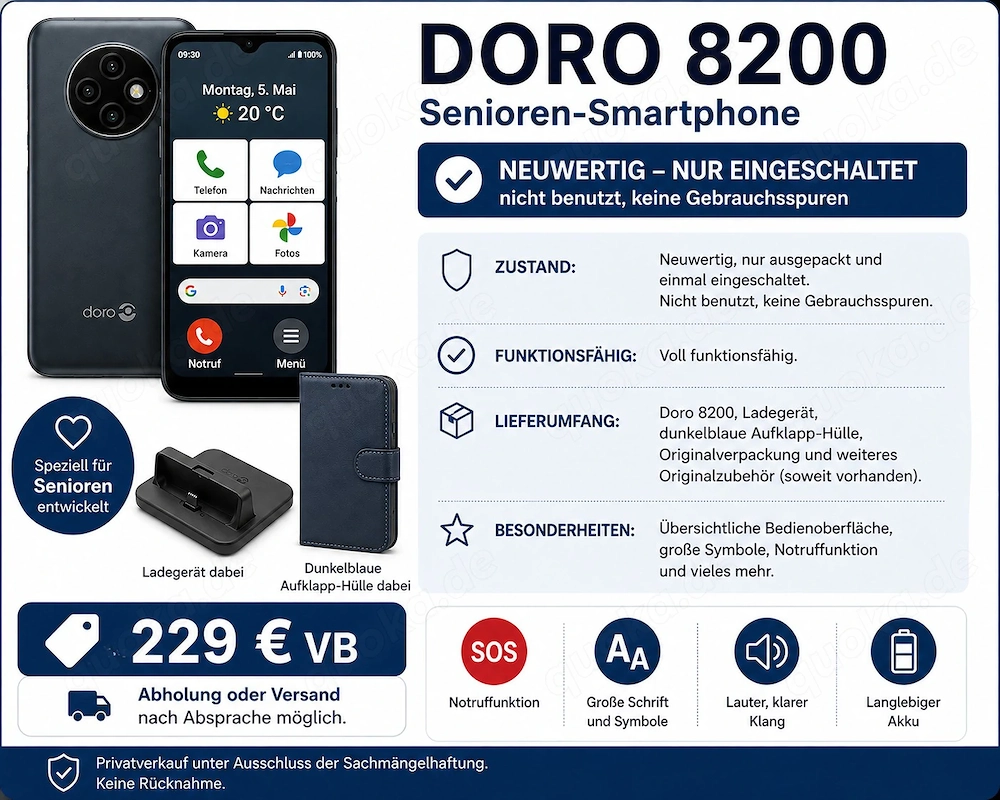 DORO Seniorenhandy 8200