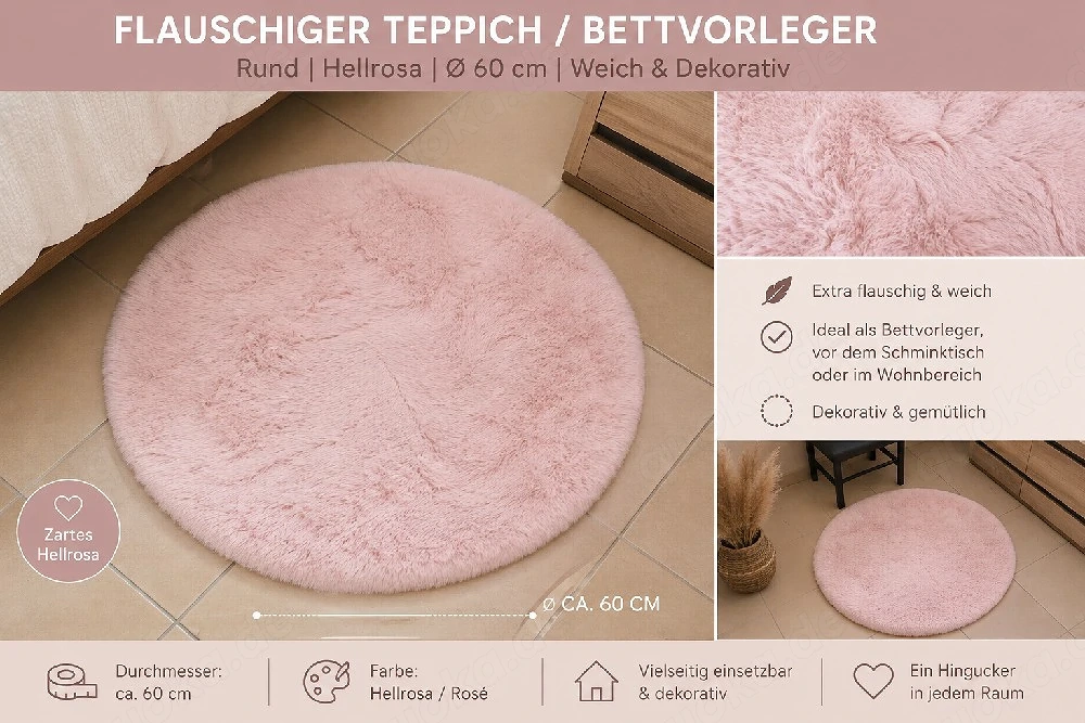 Hochflorteppich 