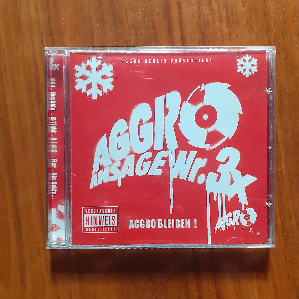 Aggro Ansage Nr. 3 X von Aggro Berlin (offizielle 3X-Nachfolgepressung)