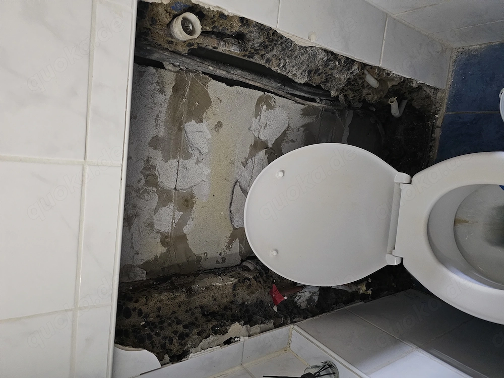 Einbau Toilette Villeroy und Boch incl Trockenbau und Fliesen