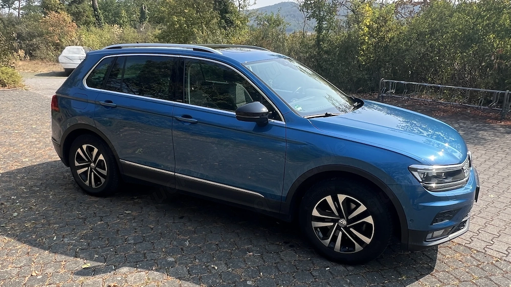 Tiguan IQ.Drive, 1,5 TSI, Caribbean Blue Metallic, unfallfrei, TÜV neu, Pano, AHK