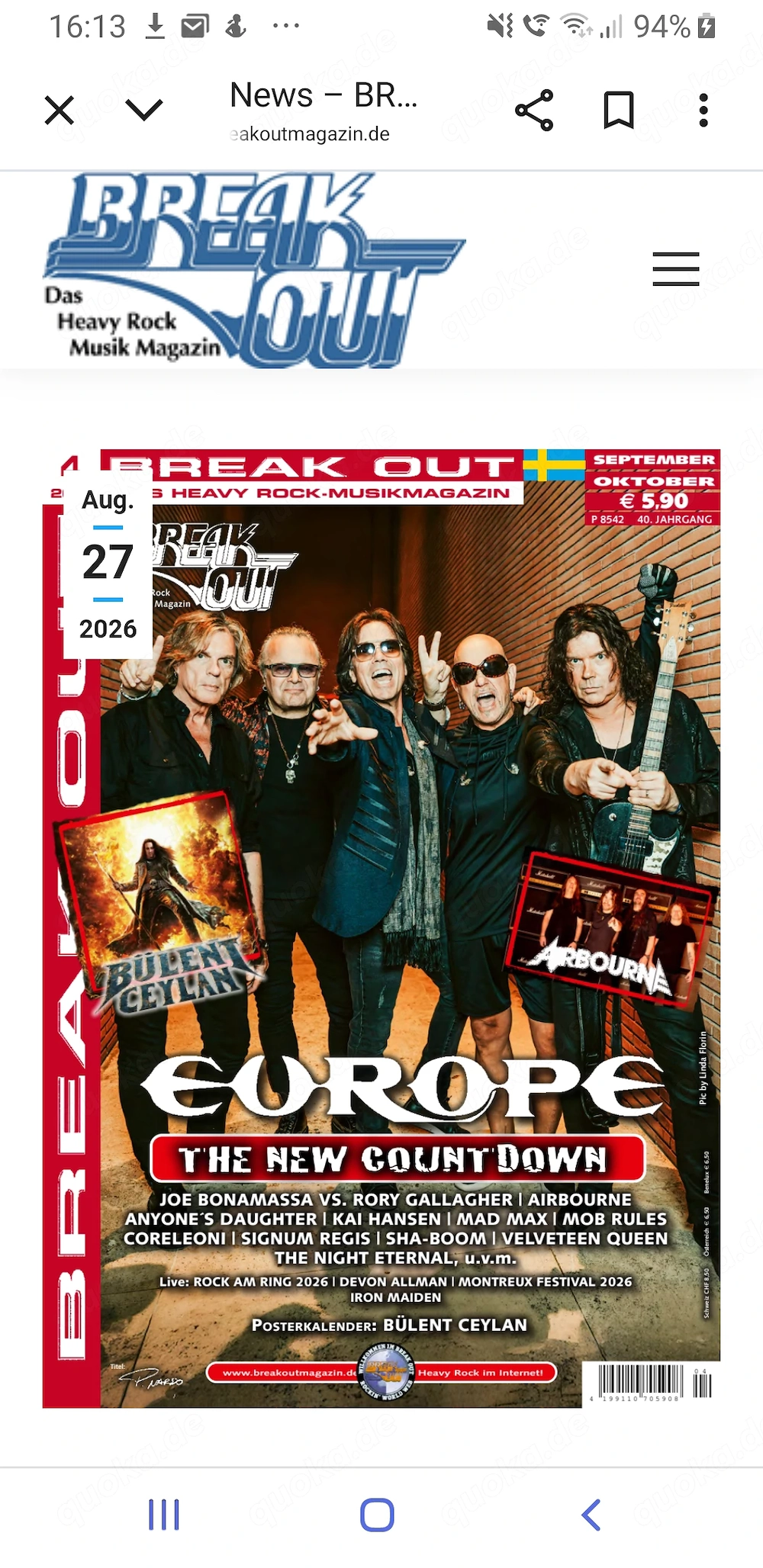 MusicMagazinesFresh&History AaronZzTop Uvm.