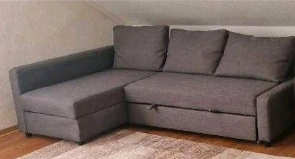 IKEA FRIHETEN   KLAGSHAMN Eckbettsofa   dunkelgrau Sofa Bett