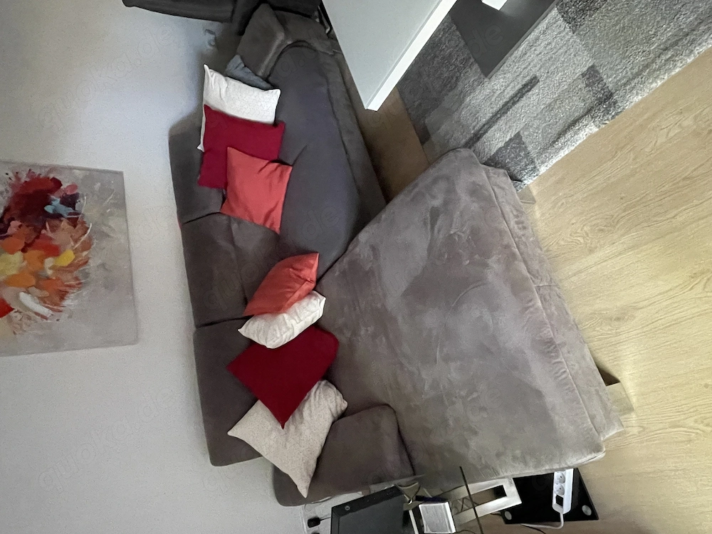 Sofa mit Schlaffunktion zu verkaufen mit Bettkasten