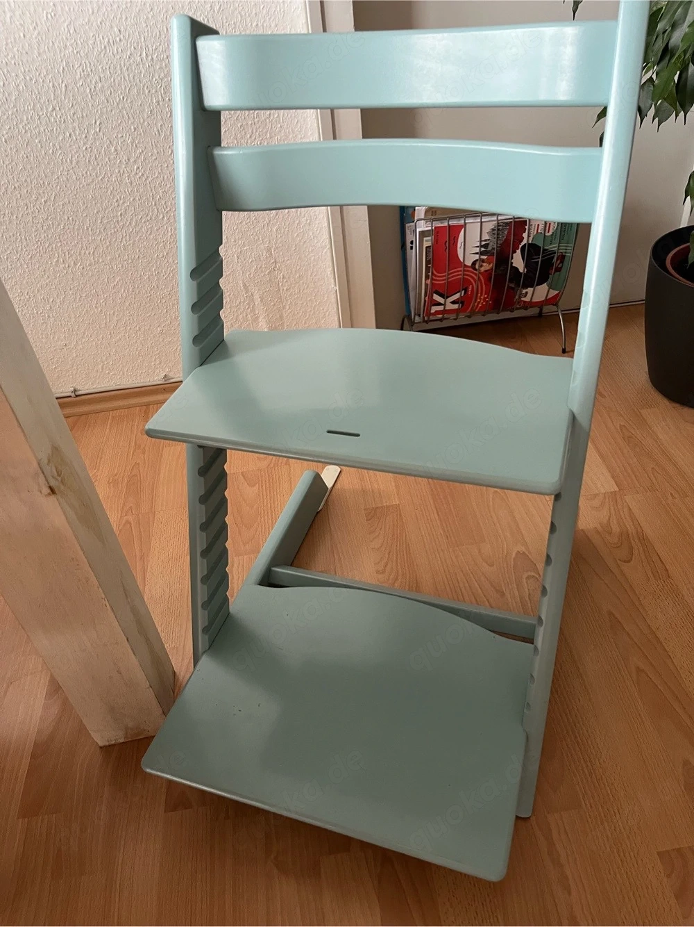 Stokke Tripp Trapp Triptrap Aqua Türkis blau Hochstuhl Newborn fähig 4. Generat