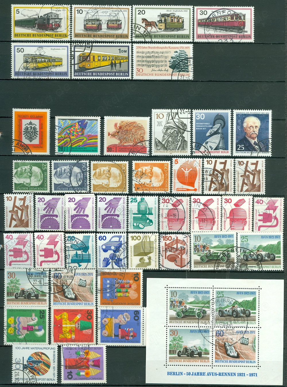 Berlin gestempeter Jahrgang 1971 ohne Nr. 386 + 389