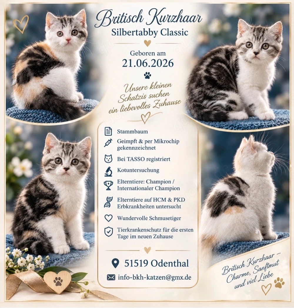BKH bunte Kätzchen  im Classic Look