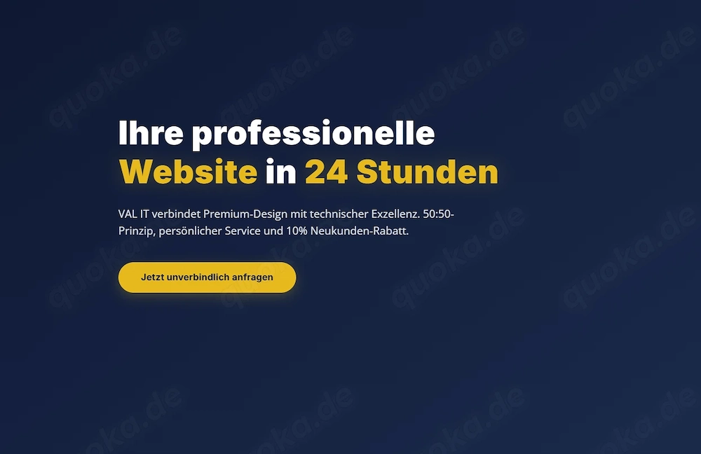 Moderne Website für kleine Unternehmen - ab 350  