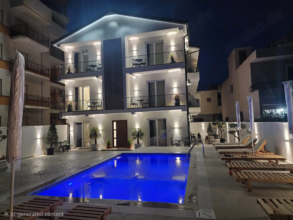 Hotel 450m2, Grund 800m2 Strand 250m, Pool, Restaurant, Bar, Albania Durr s – Bild 1