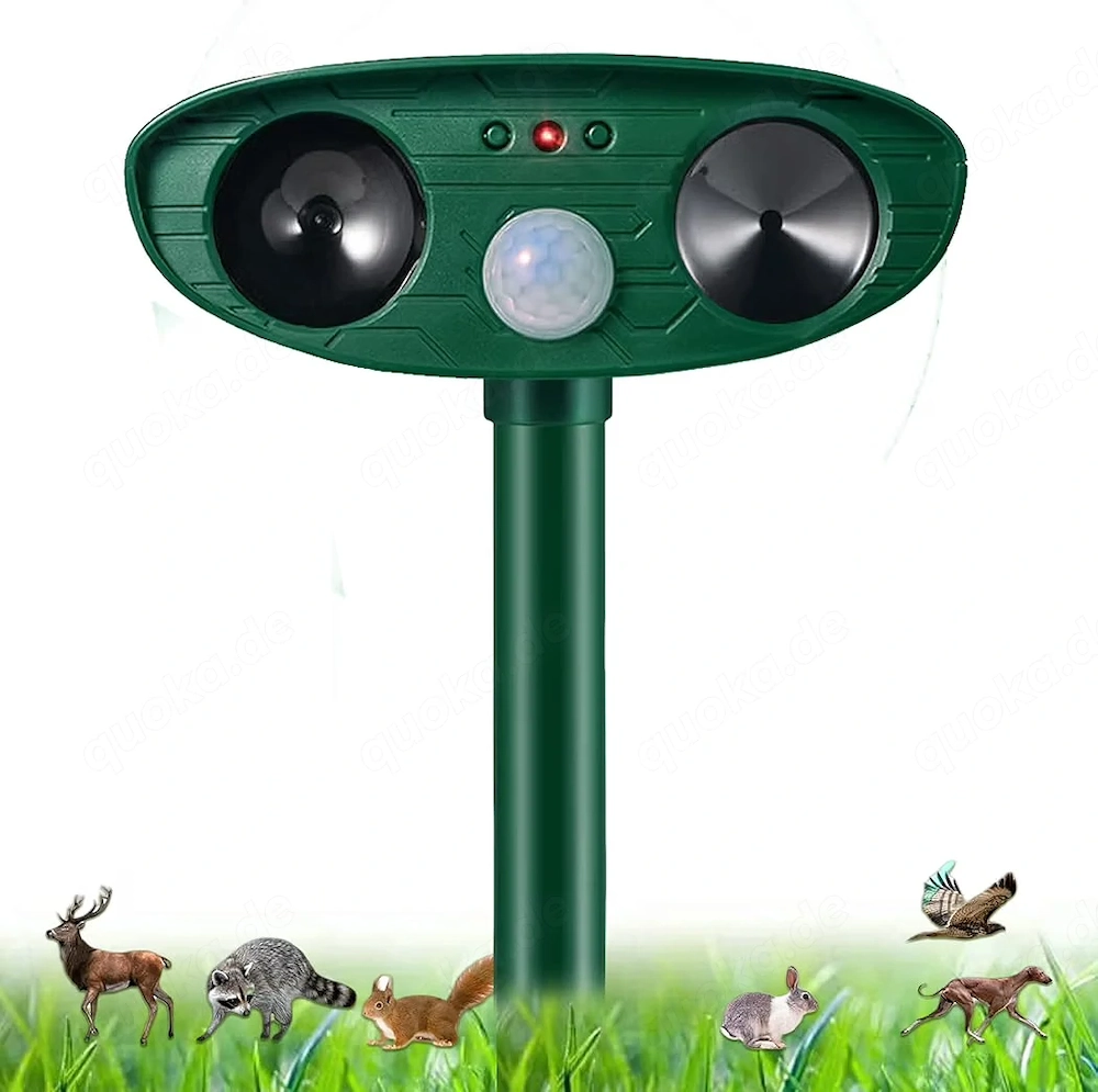 Solar Katzenschreck Ultraschall Tiervertreiber neu OVP